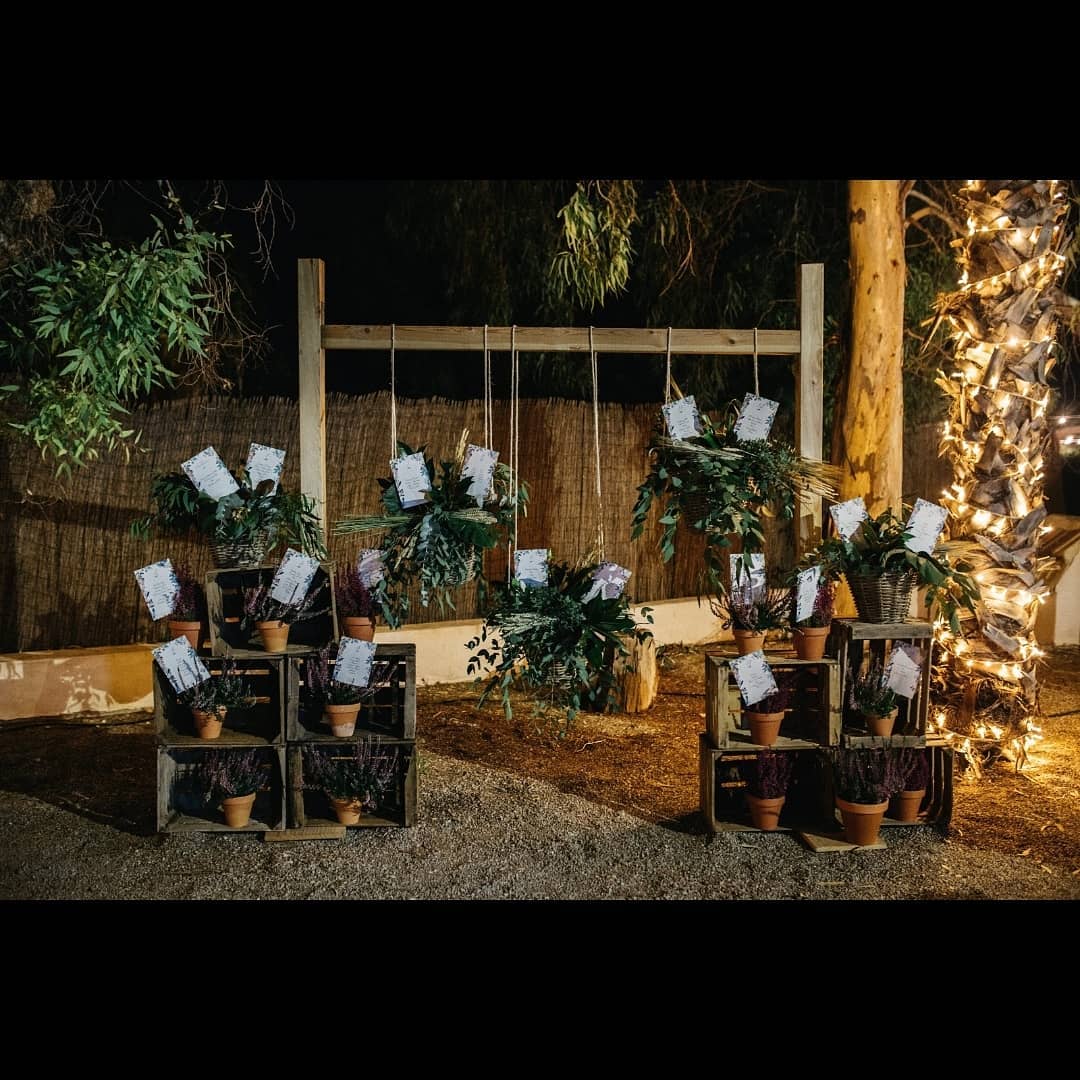 Tablero de mesas de la boda