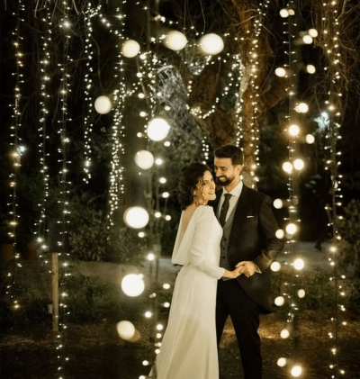 Iluminación Romántica para Bodas de Invierno