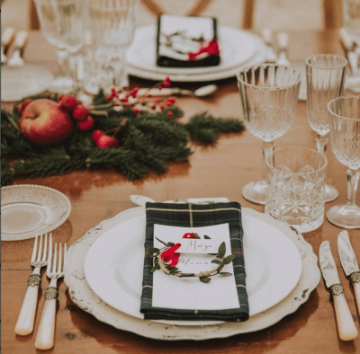 Decoración navideña para bodas en Murcia